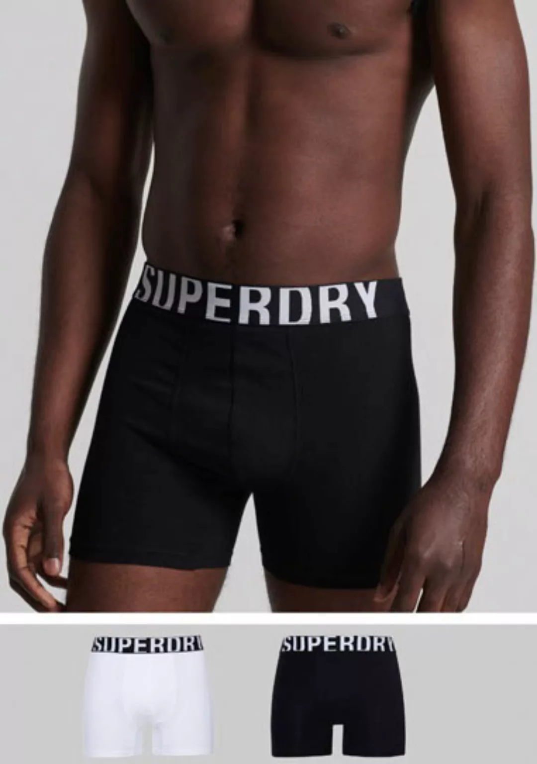 Superdry Boxer "BOXER DUAL LOGO DOUBLE PACK", (Packung, 2 St., 2er-Pack) günstig online kaufen