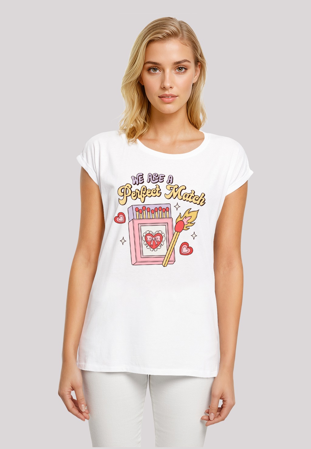 F4NT4STIC T-Shirt "We Are A Perfect Match Love", Premium Qualität günstig online kaufen