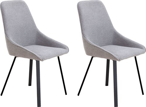 SalesFever Esszimmerstuhl, (Set), 2 St., Strukturstoff, H 87 cm/ B 51 cm/ T günstig online kaufen
