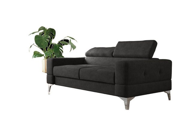 JVmoebel Sofa Schwarzer Zweisitzer Luxus Couch Moderne Wohnzimmer Sitzmöbel günstig online kaufen