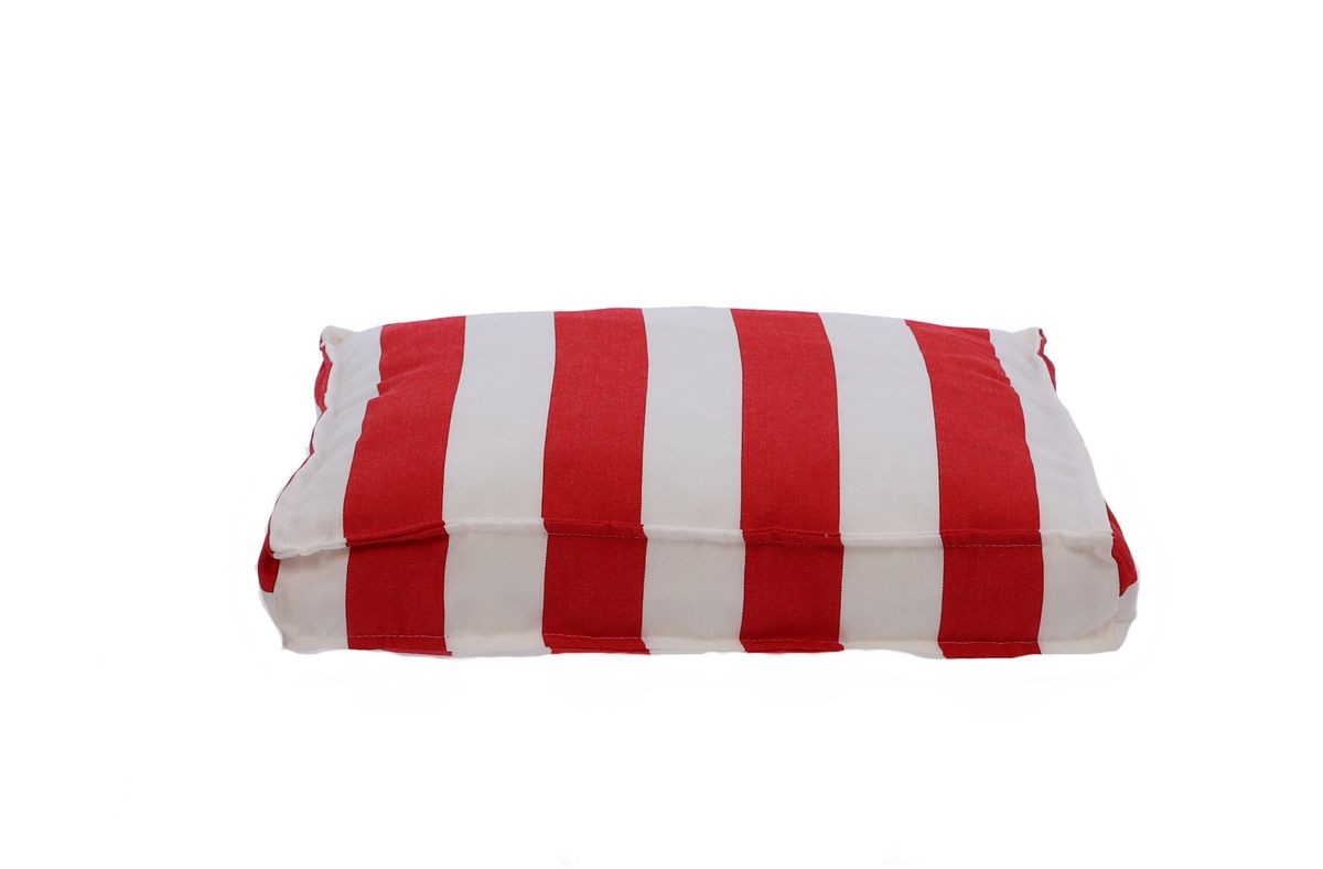 Outdoor BOXKISSEN Basic Streifen weiß/rot 40 x 40 günstig online kaufen