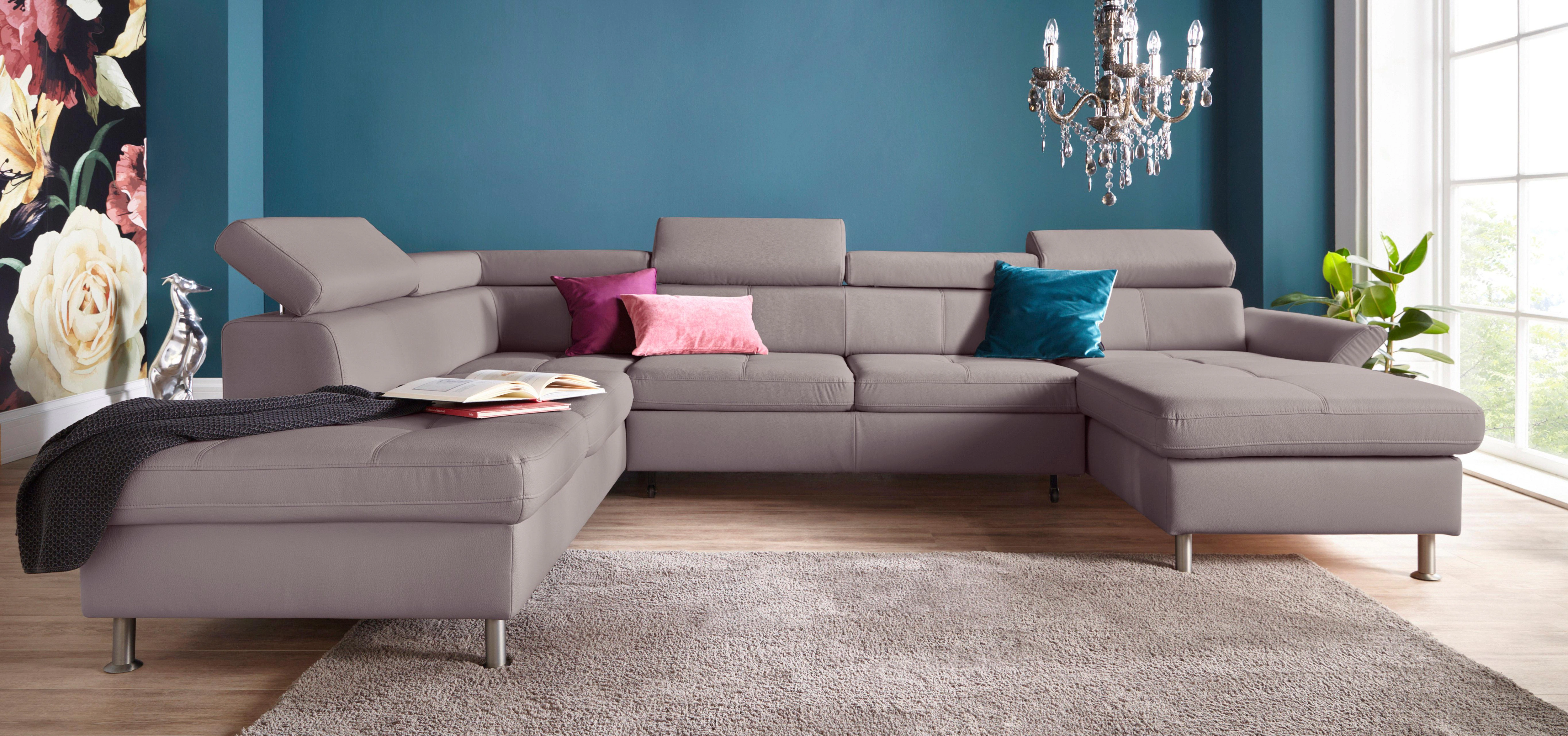 exxpo - sofa fashion Wohnlandschaft Maretto, U-Form, inkl. Kopf- bzw. Rücke günstig online kaufen