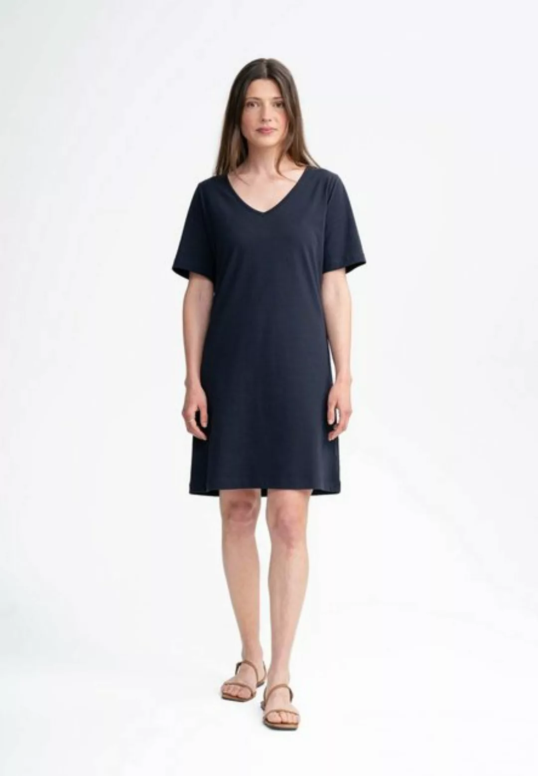 MELA Jerseykleid Damen V-Neck Kleid JANITRA günstig online kaufen