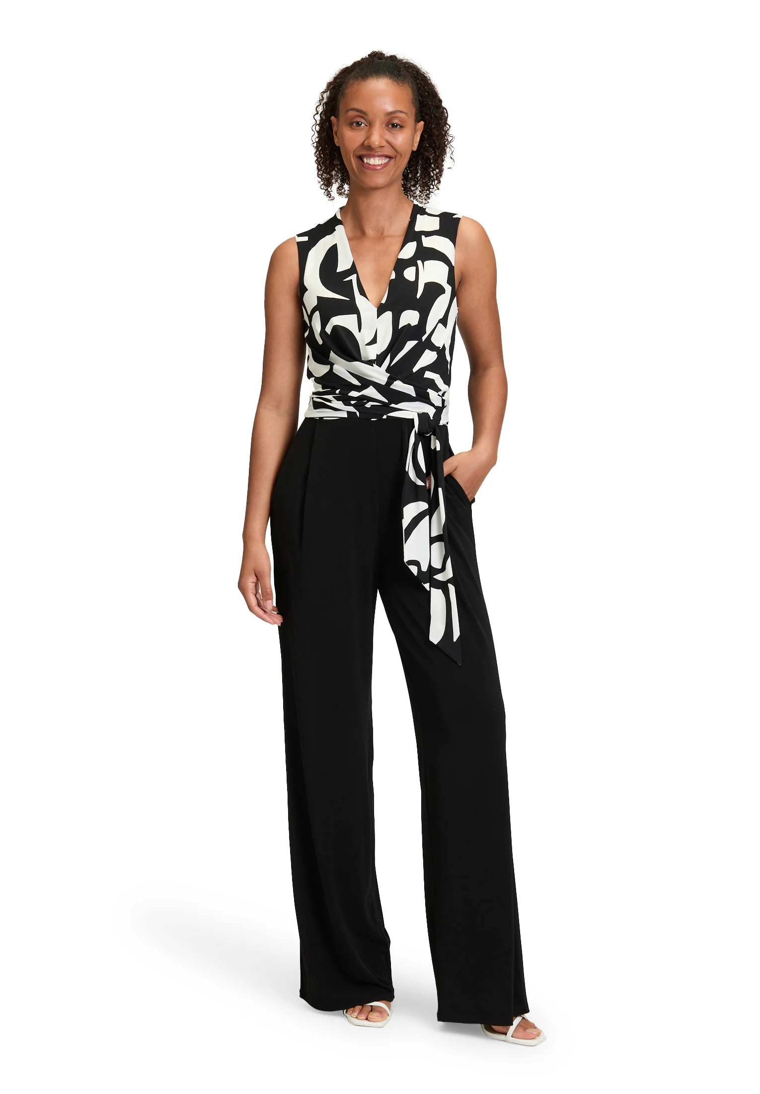 Vera Mont Overall "Vera Mont Damen Jumpsuit mit Bindegürtel", (1 tlg.), Mat günstig online kaufen