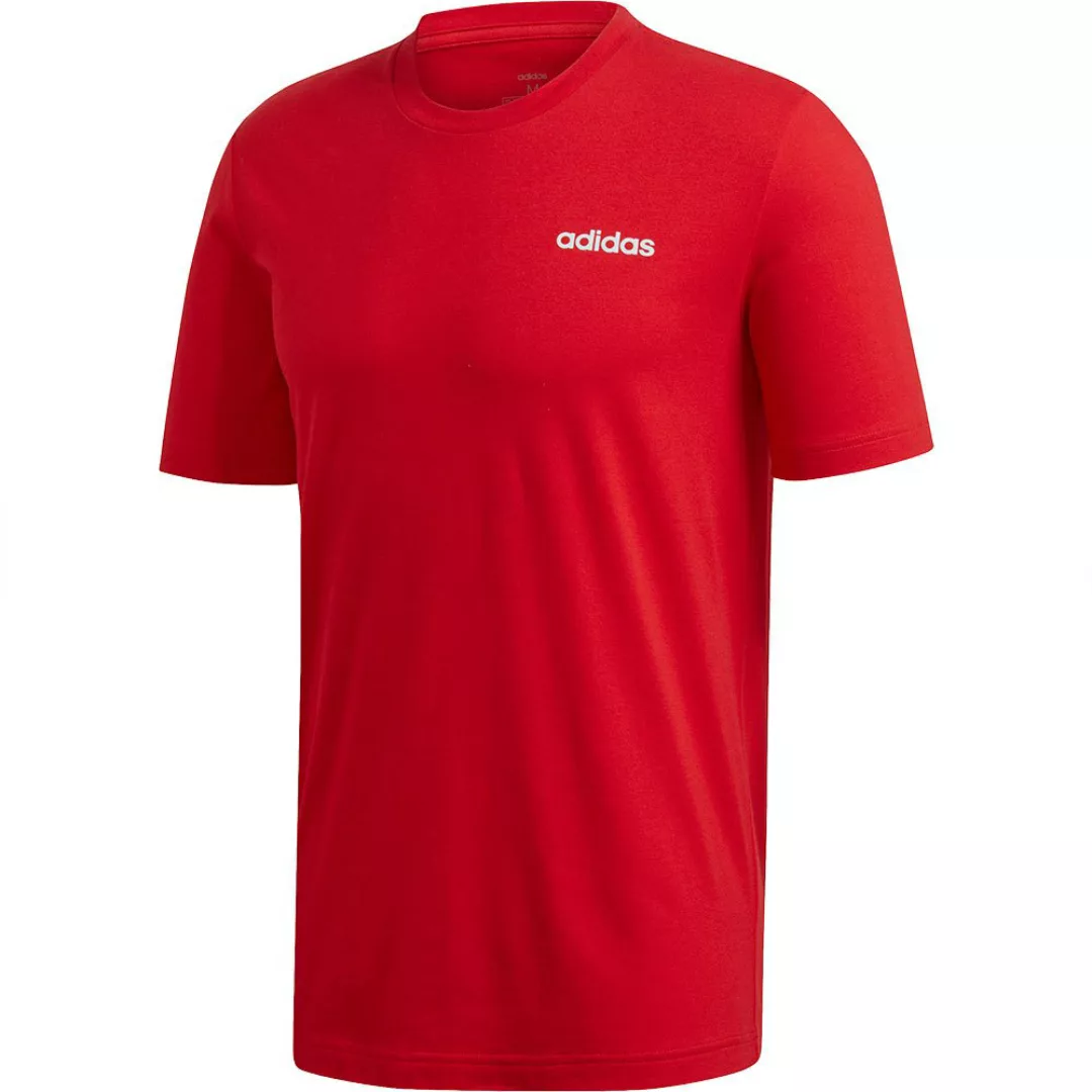 Adidas Essentials Plain Kurzarm T-shirt S Scarlet / White günstig online kaufen