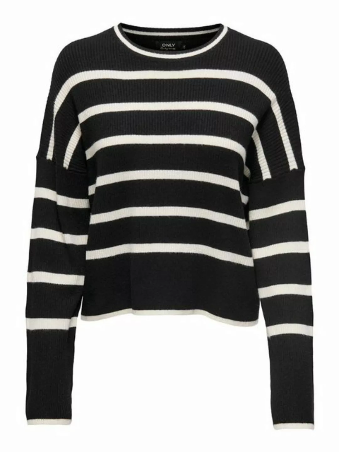 ONLY Strickpullover Damen Pullover ONLIBI LS STRIPE O-NECK KNT (1-tlg) günstig online kaufen