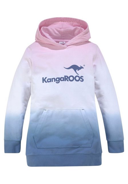 KangaROOS Kapuzensweatshirt, Longsweatshirt mit Farbverlauf Langarm mit Bün günstig online kaufen