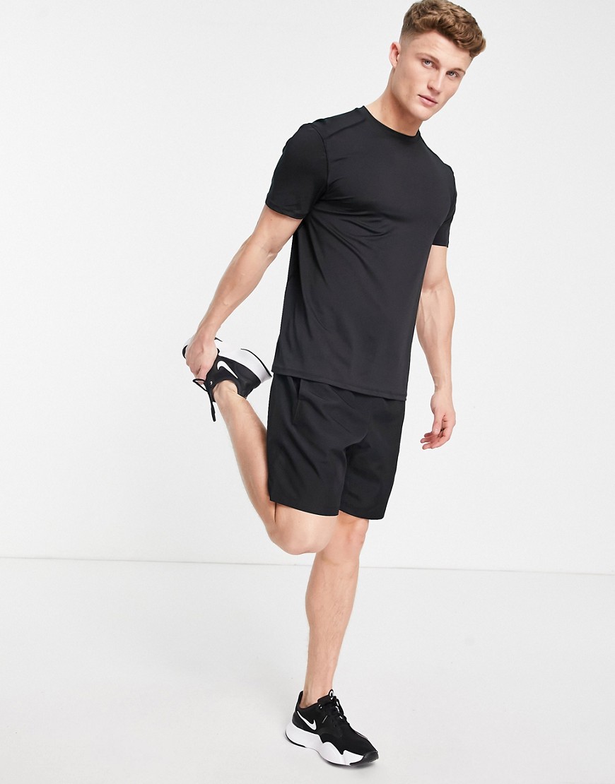 New Look – SPORT – Schwarzes Lauf-T-Shirt aus recyceltem Polyester günstig online kaufen