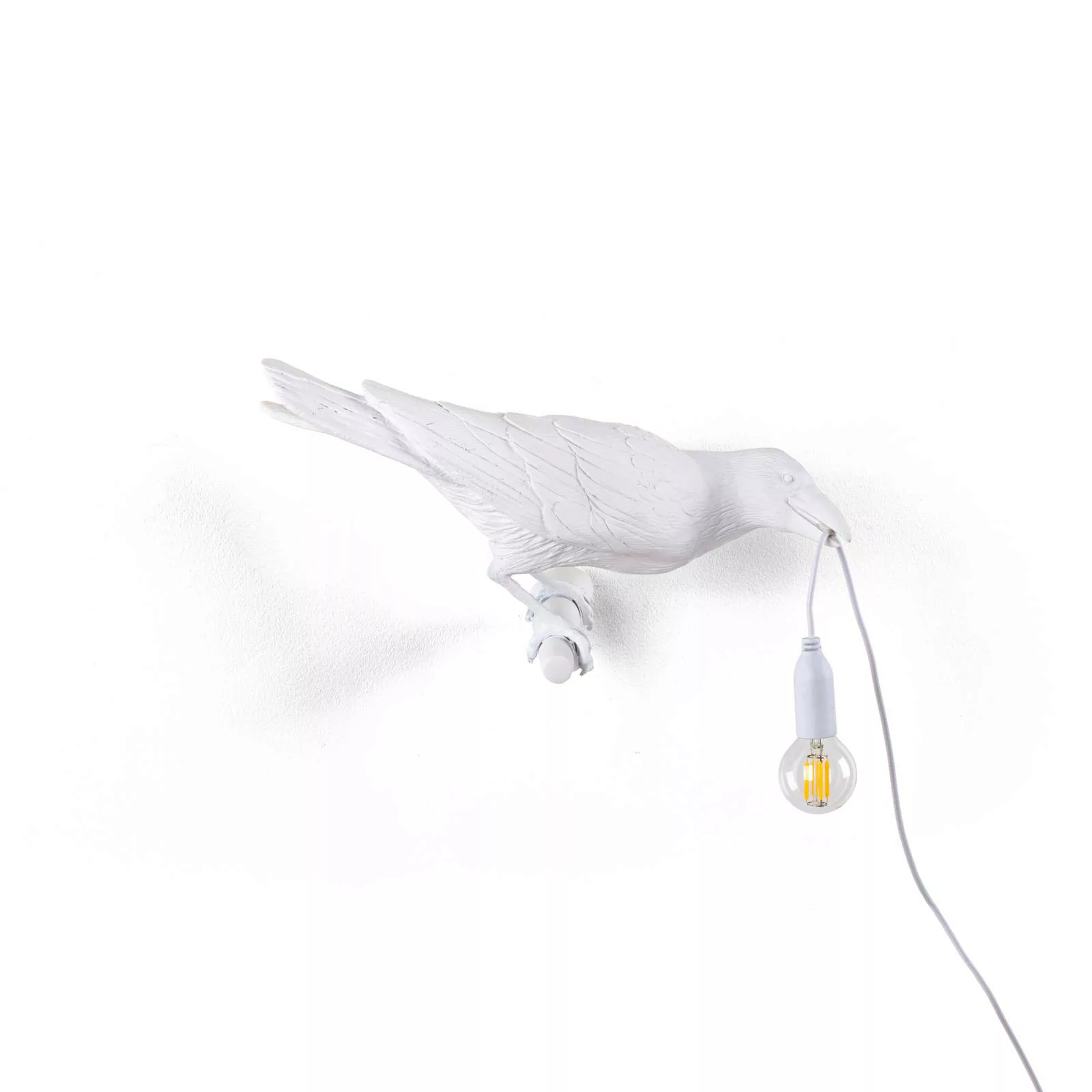 SELETTI Bird Lamp Dekoaußenwandlampe, rechts, weiß günstig online kaufen