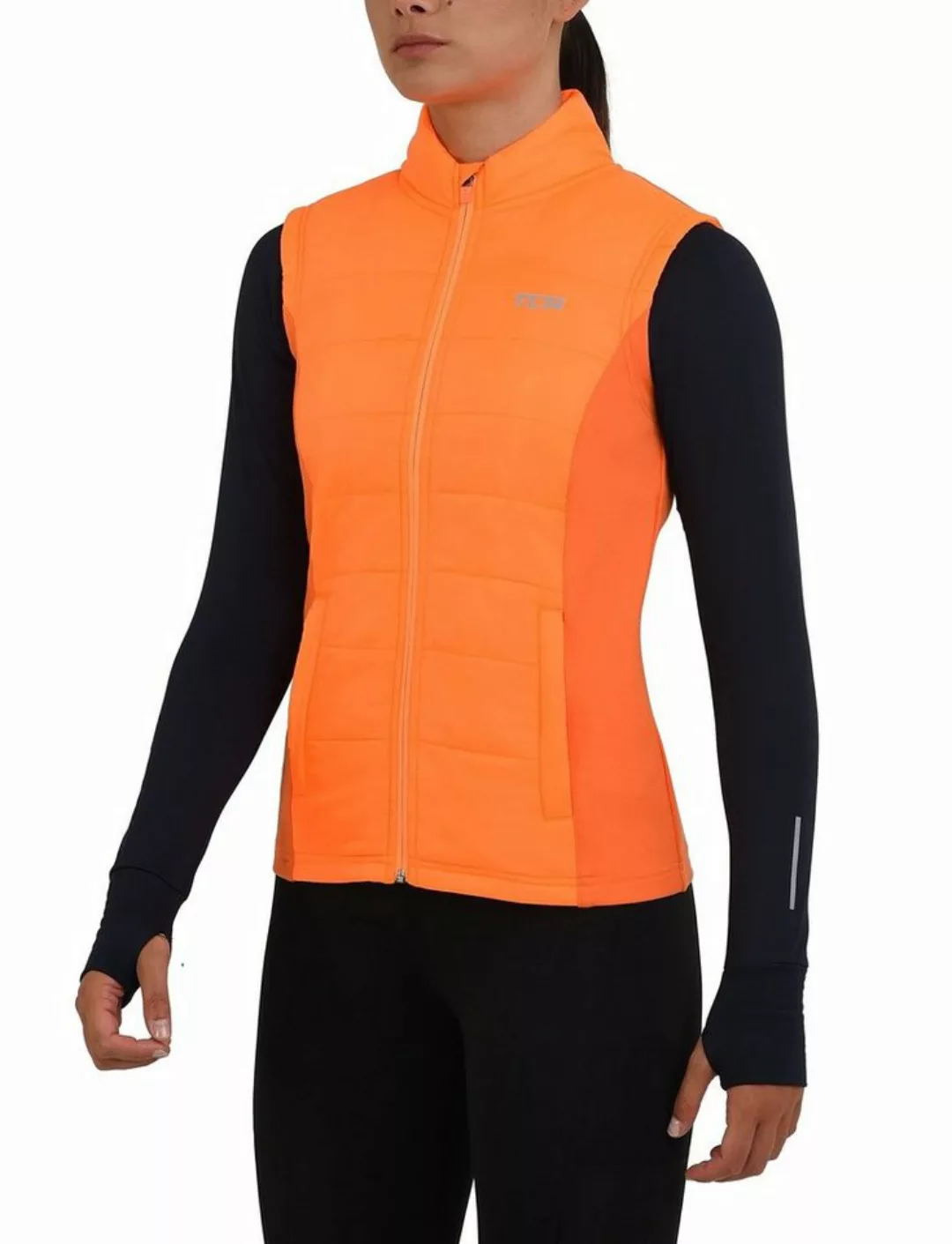 TCA Kurzjacke TCA Damen Excel Runner Laufweste - Orange, XS günstig online kaufen