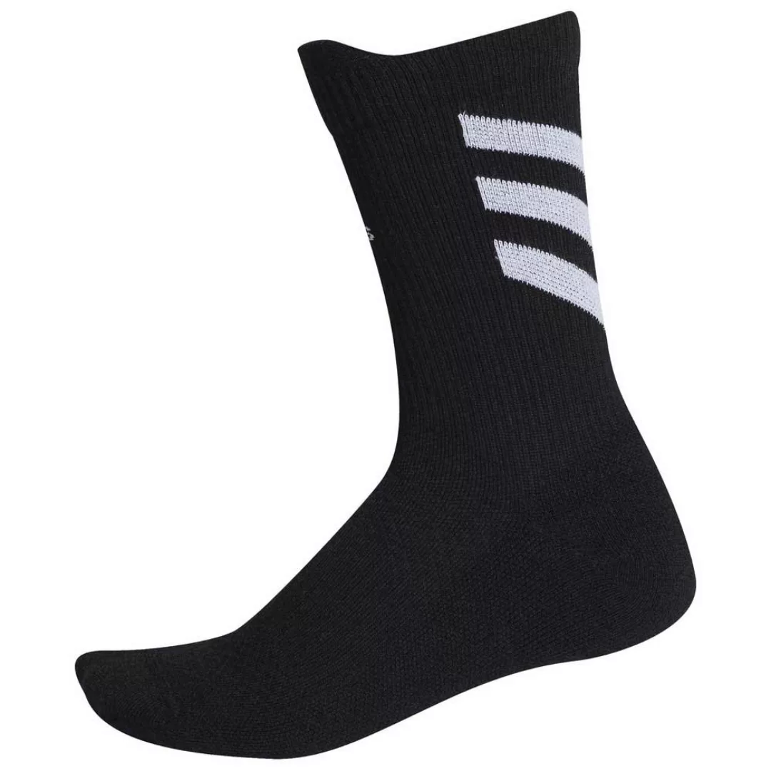 Adidas Alphaskin Crew Light Cushion Socken EU 43-45 Black / White / White günstig online kaufen