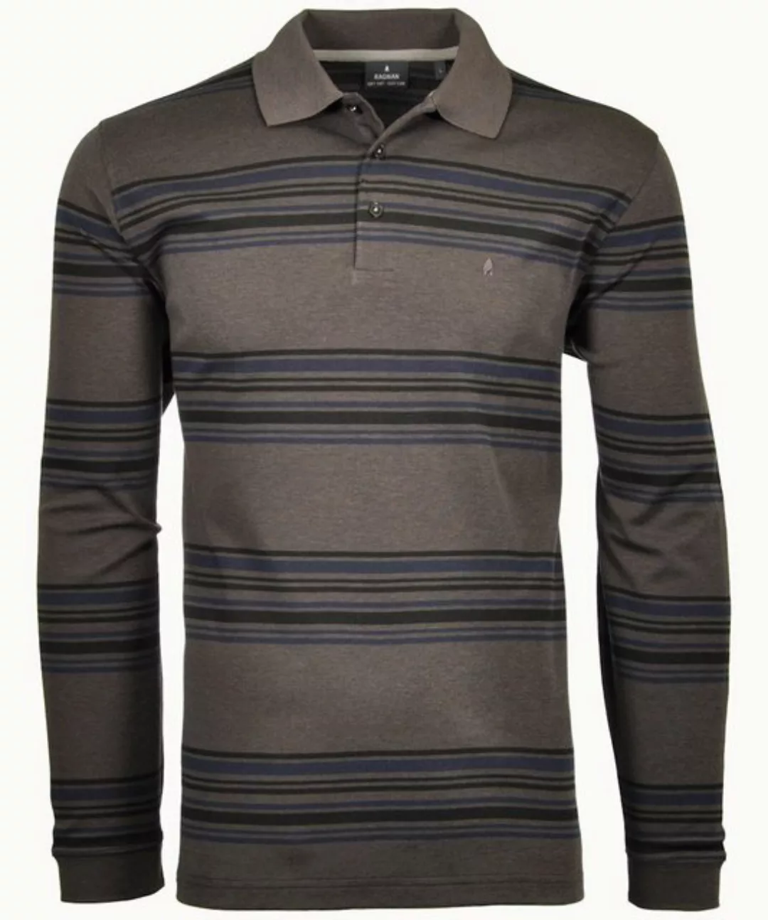 RAGMAN T-Shirt Ragman / He.Polo / Polo LS button stripe günstig online kaufen