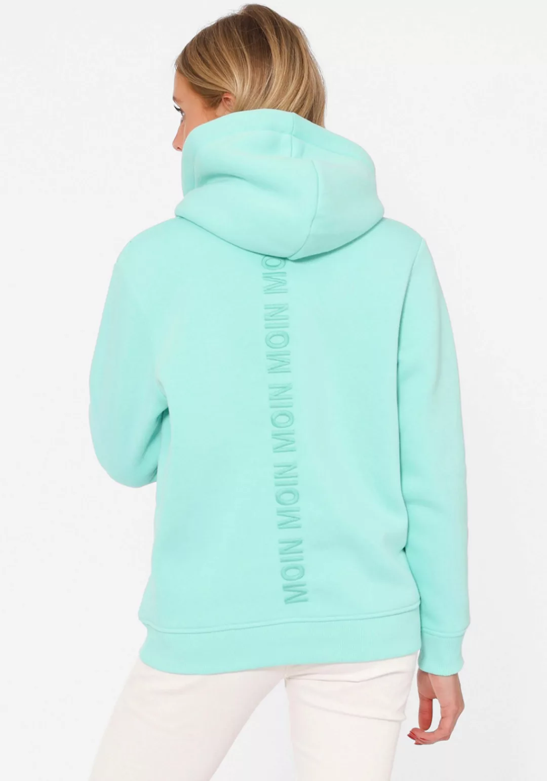 Zwillingsherz Sweatshirt ""Moin"", Paillettenanker und Schriftzug am Rücken günstig online kaufen