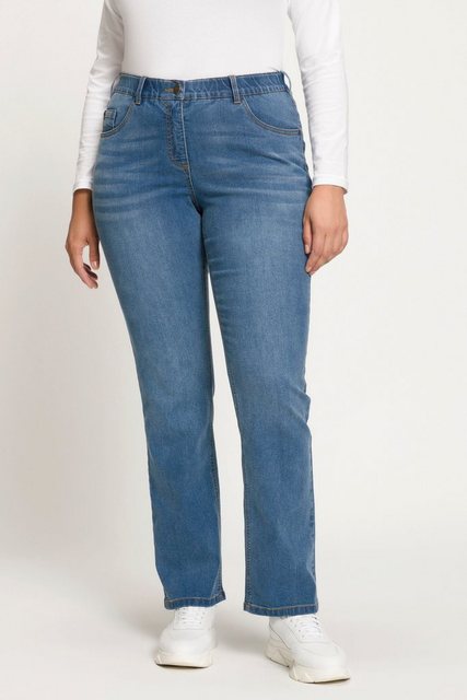 Ulla Popken Funktionshose Jeans Mandy gerade 5-Pocket-Form Komfortbund günstig online kaufen