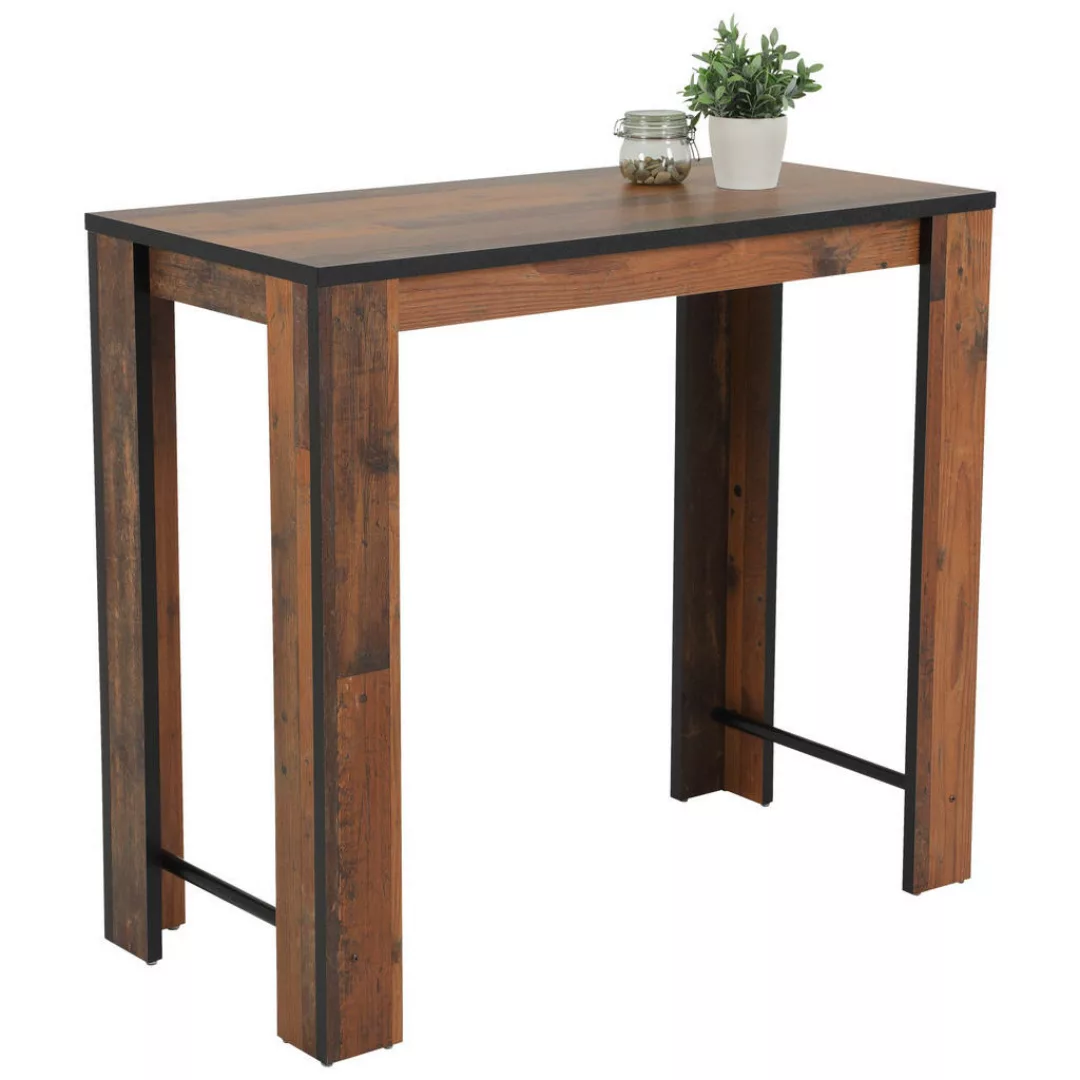 Bartisch Frieda II Eiche Old Wood Nachbildung Holzwerkstoff B/H/T: ca. 120x günstig online kaufen