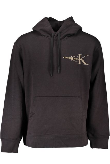 Calvin Klein Jeans Sweatshirt Schwarzer Herren Hoodie: Gefütterter Langarm günstig online kaufen