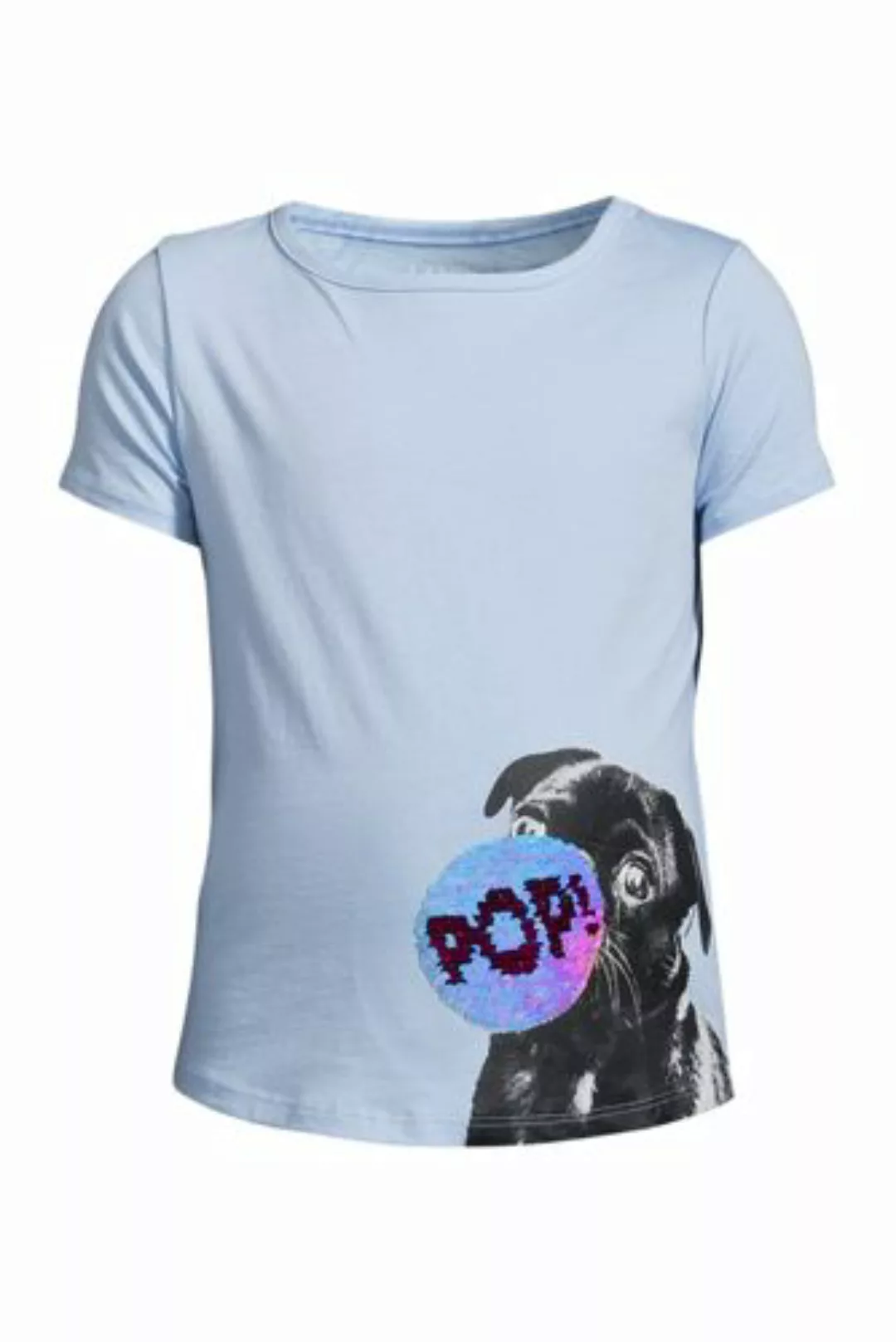Kurzarm-Grafik-T-Shirt mit rundem Saum, Größe: 128-134, Sonstige, Baumwolle günstig online kaufen