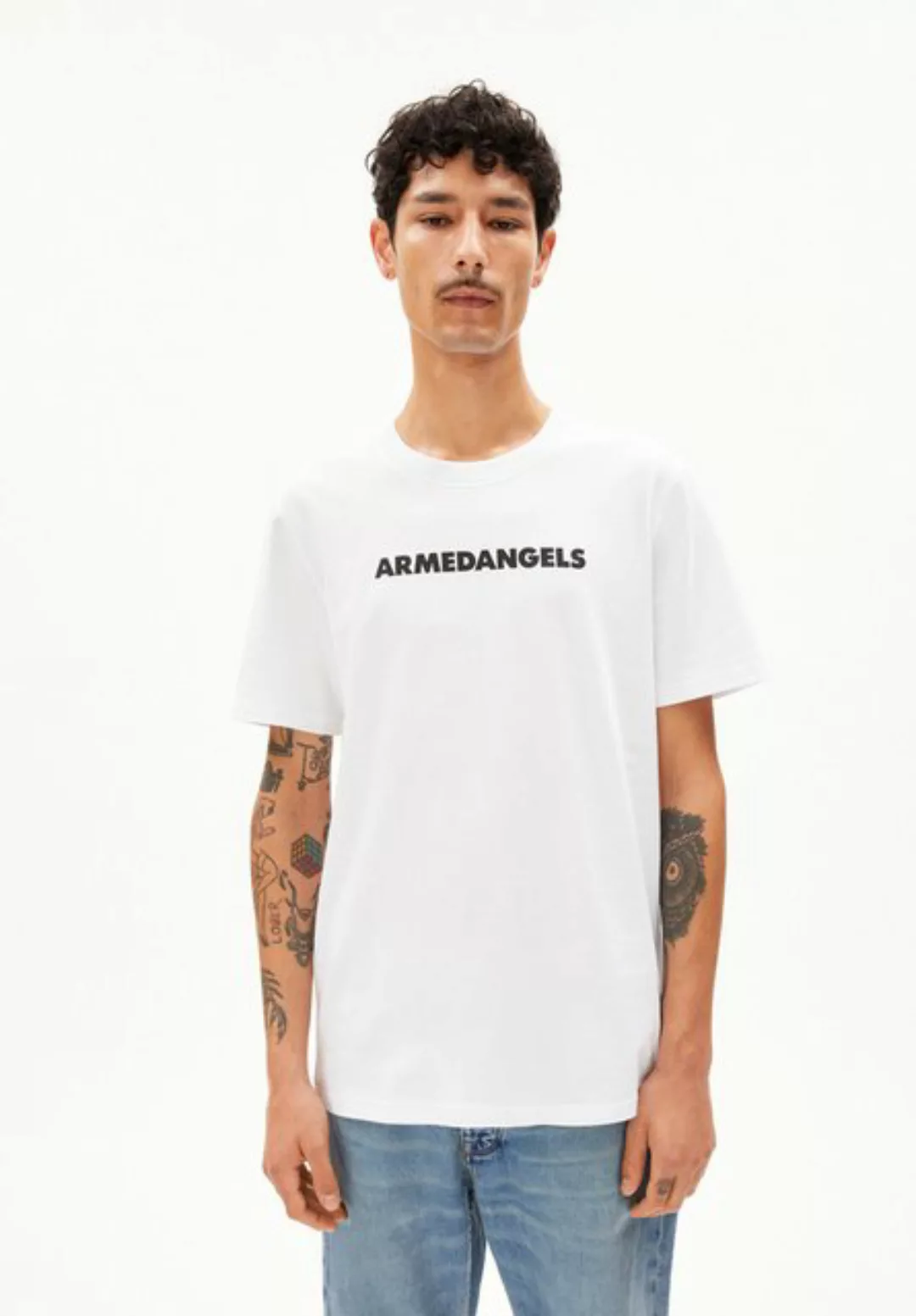 Armedangels Print-Shirt TAALU WORDMARK Herren Heavyweight T-Shirt Relaxed F günstig online kaufen