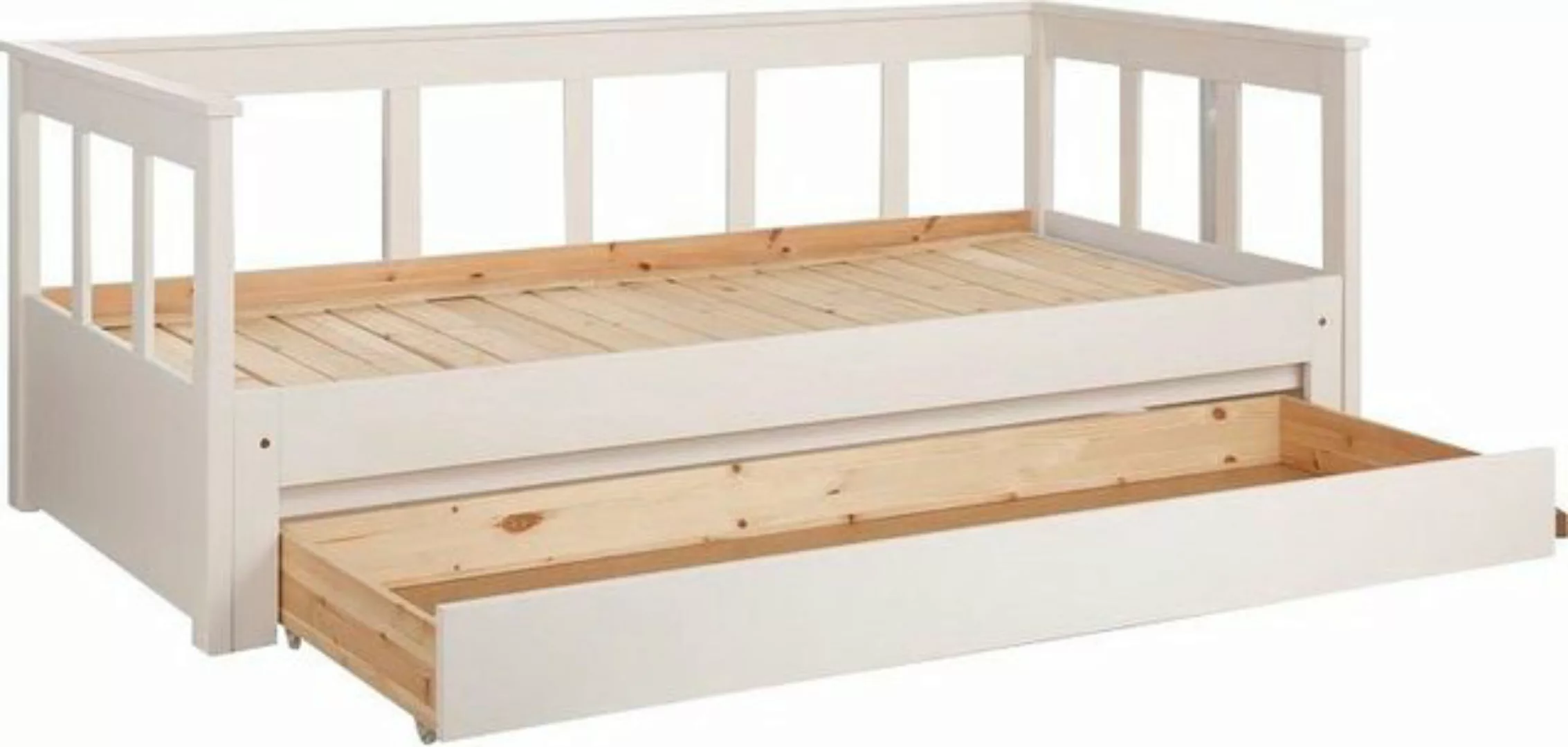 Vipack Bett Vipack Pino, Kojenbett mit Sprossen, LF 90x200 cm zum ausziehen günstig online kaufen