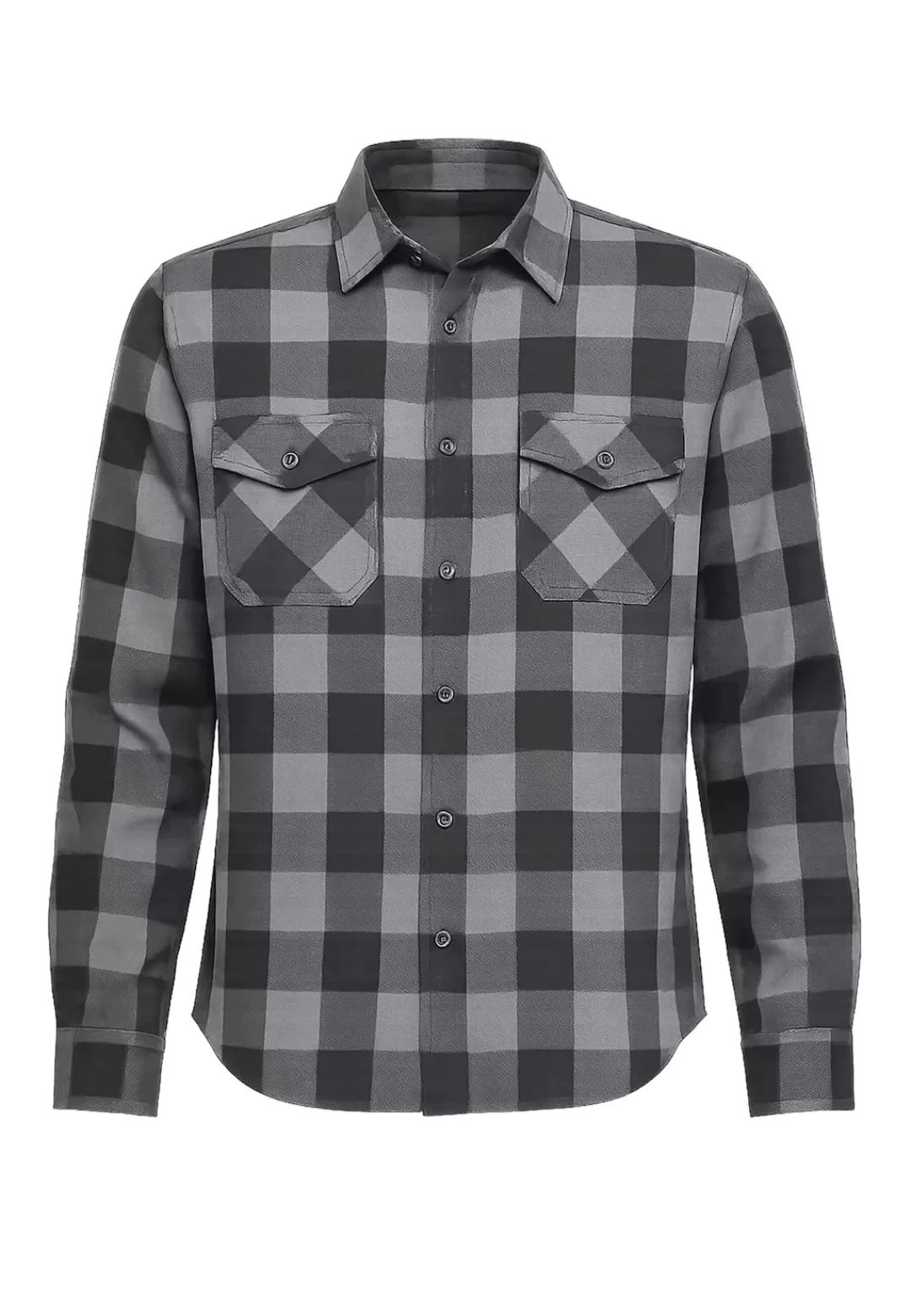 Brandit Langarmhemd "Brandit Herren Checked Shirt", (1 tlg.) günstig online kaufen