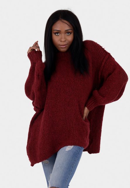 YC Fashion & Style Strickpullover Oversized Strickpullover mit Stehkragen B günstig online kaufen