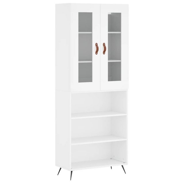 vidaXL Vitrine Wohnzimmerschrank Vitrine Hochschrank Highboard Weiß 69,5x34 günstig online kaufen