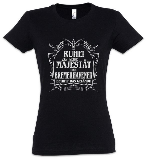 Urban Backwoods Print-Shirt Seine Majestät Der Bremerhavener Damen T-Shirt günstig online kaufen