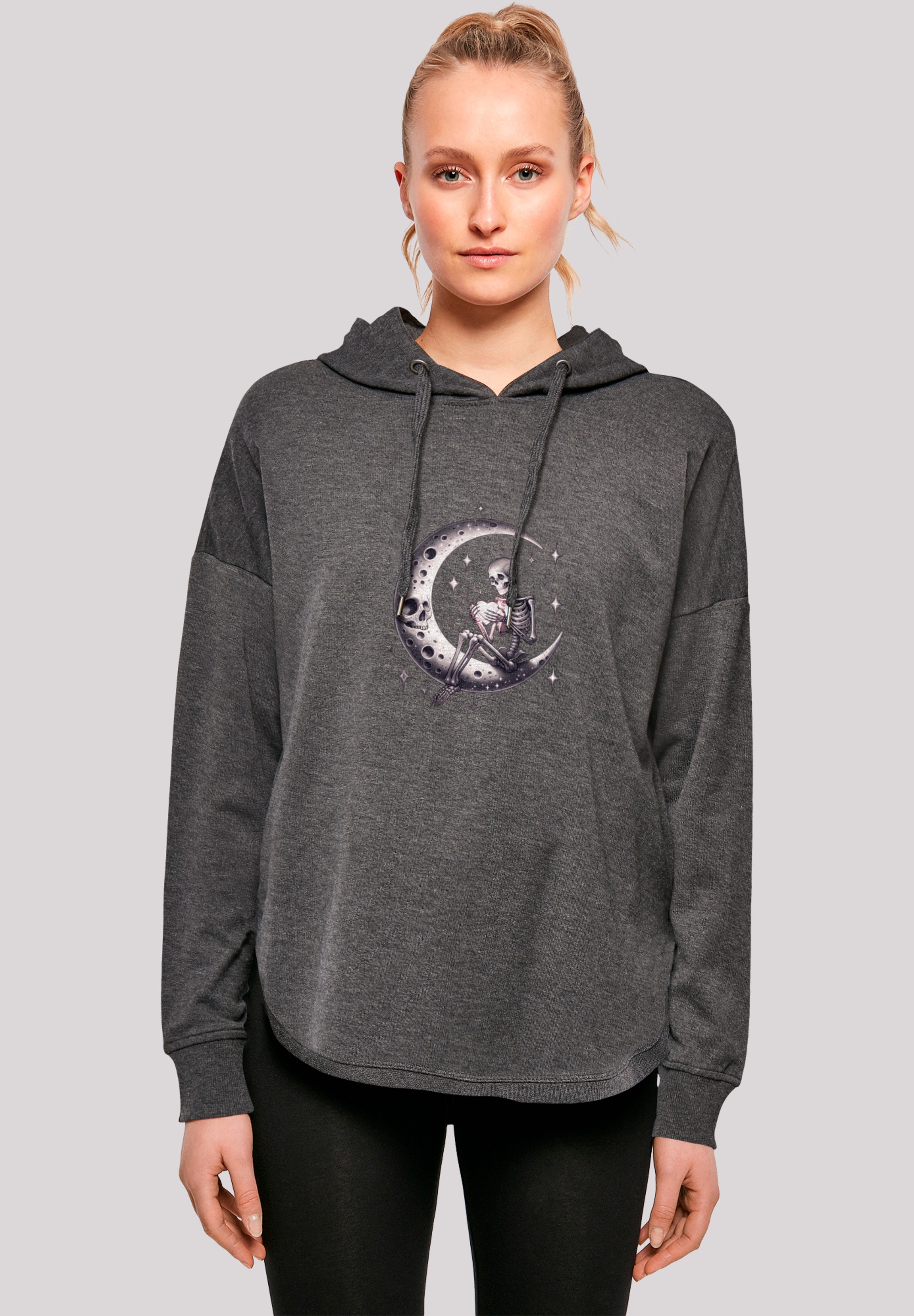 F4NT4STIC Kapuzenpullover "Gothic Valentinstag Skelett Mond", Premium Quali günstig online kaufen