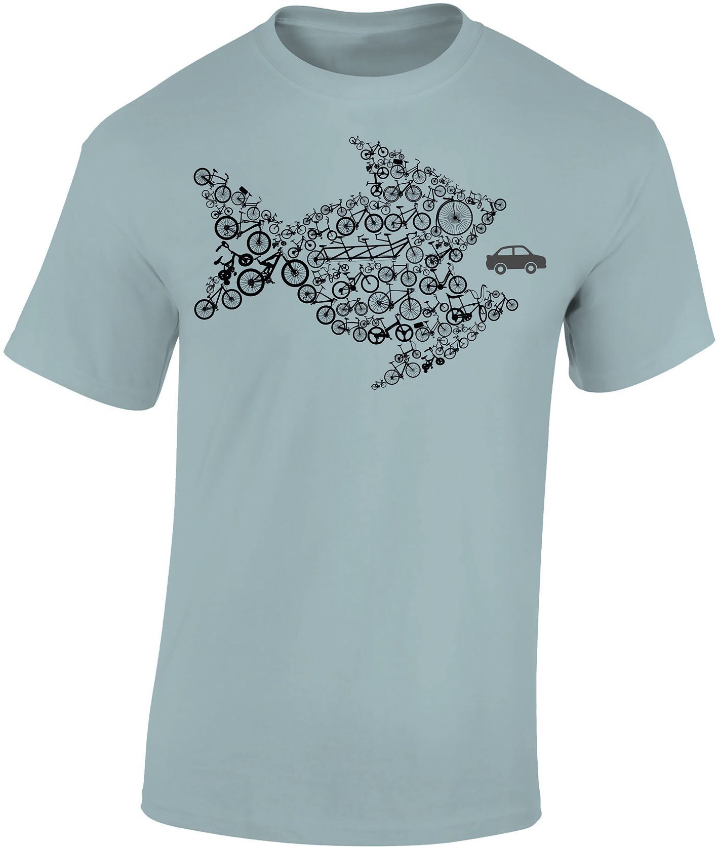 Baddery Print-Shirt Fahrrad T-Shirt: "Bikes of günstig online kaufen