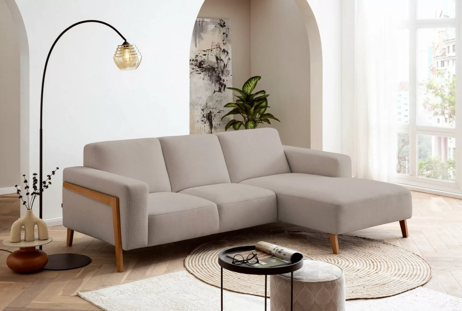 exxpo - sofa fashion Ecksofa, Wahlweise elektrischer Sitztiefenverstellung, günstig online kaufen