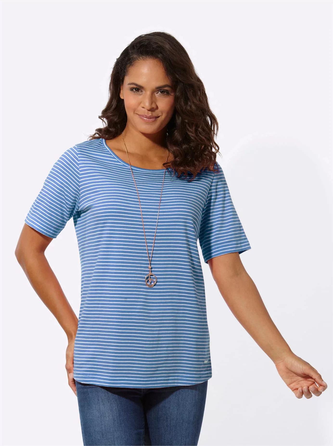Casual Looks Kurzarmshirt "Ringelshirt", (1 tlg.) günstig online kaufen