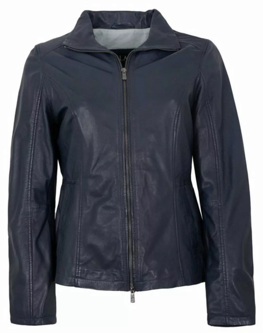 Jilani Lederjacke Kaja Jilani - Damen Lederjacke Lammnappa navy günstig online kaufen