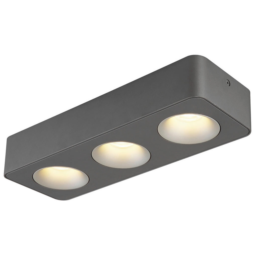 GLOBO LED-Spot dunkelgrau Kunststoff Aluminium B/H/T: ca. 11,7x5,5x33,2 cm günstig online kaufen