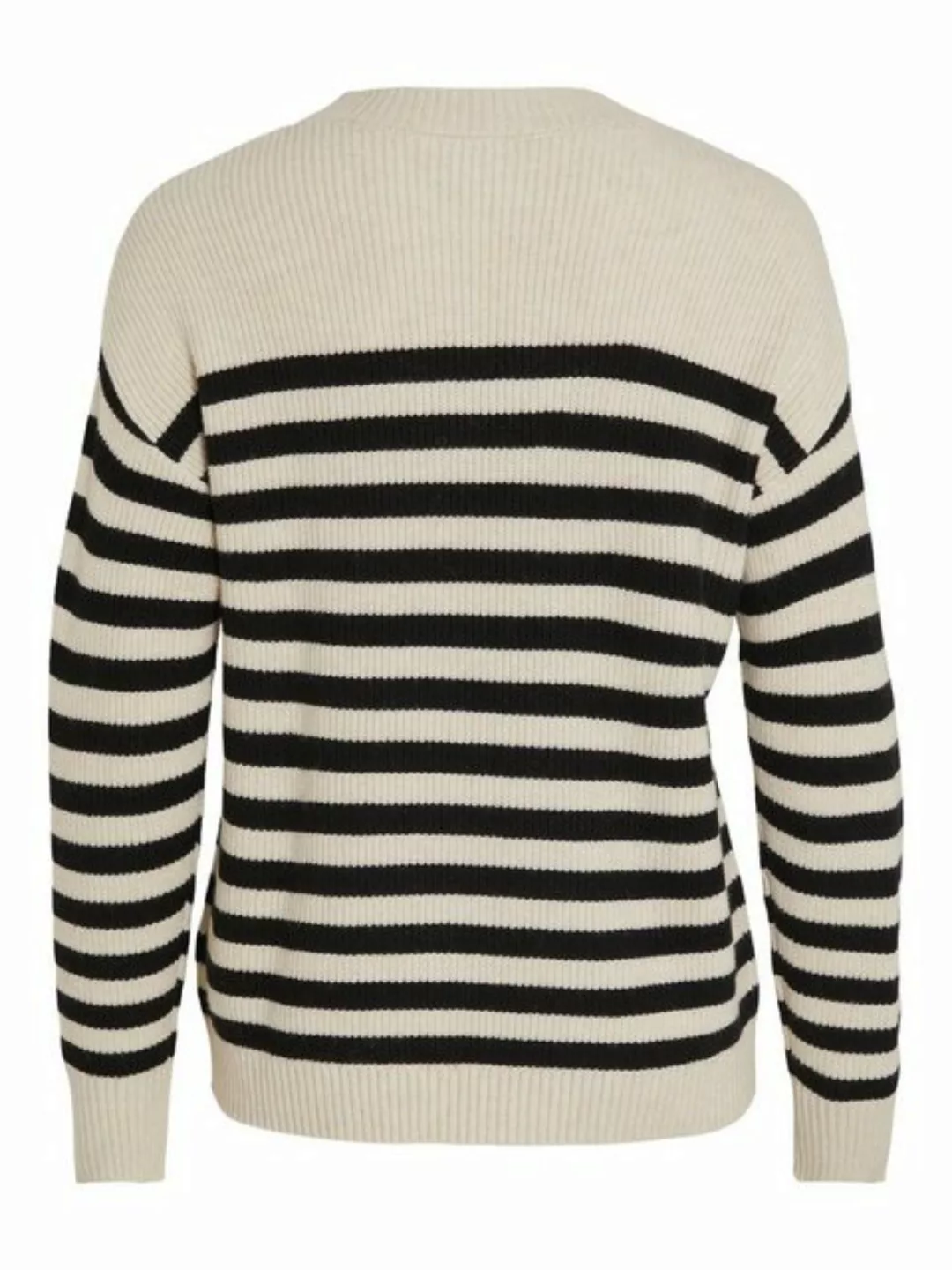 Vila Rundhalspullover "VIRIL RIB STRIPE L/S KNIT TOP - NOOS" günstig online kaufen