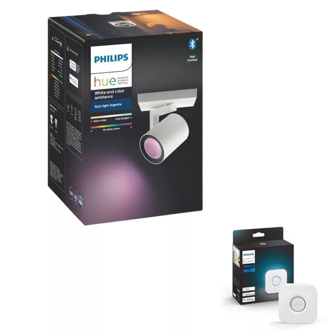 Philips Hue Bluetooth White & Color Ambiance Argenta - Spot Weiß 1-flammig günstig online kaufen