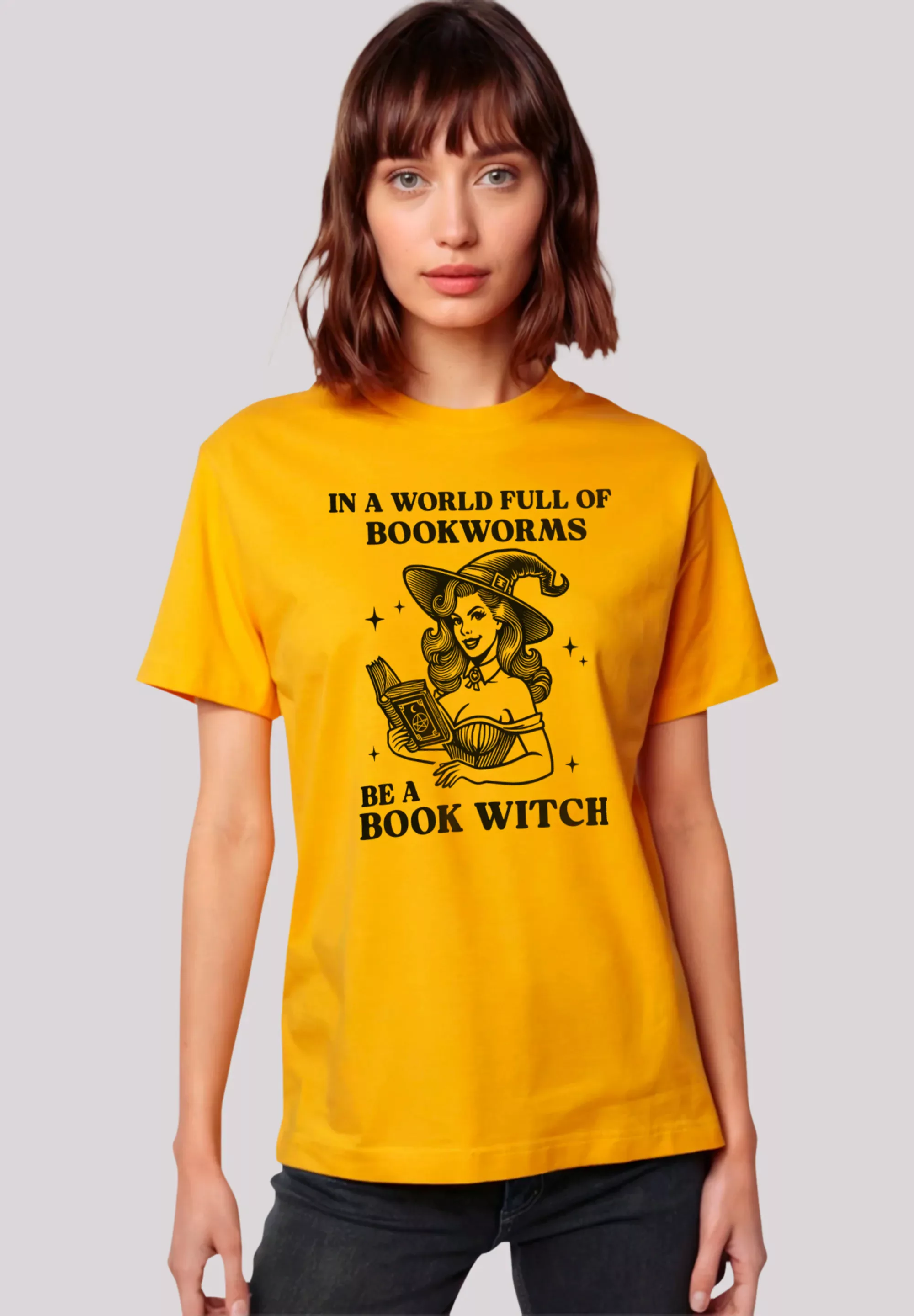 F4NT4STIC T-Shirt "Halloween Witch be a book witch", Premium Qualität, Hall günstig online kaufen