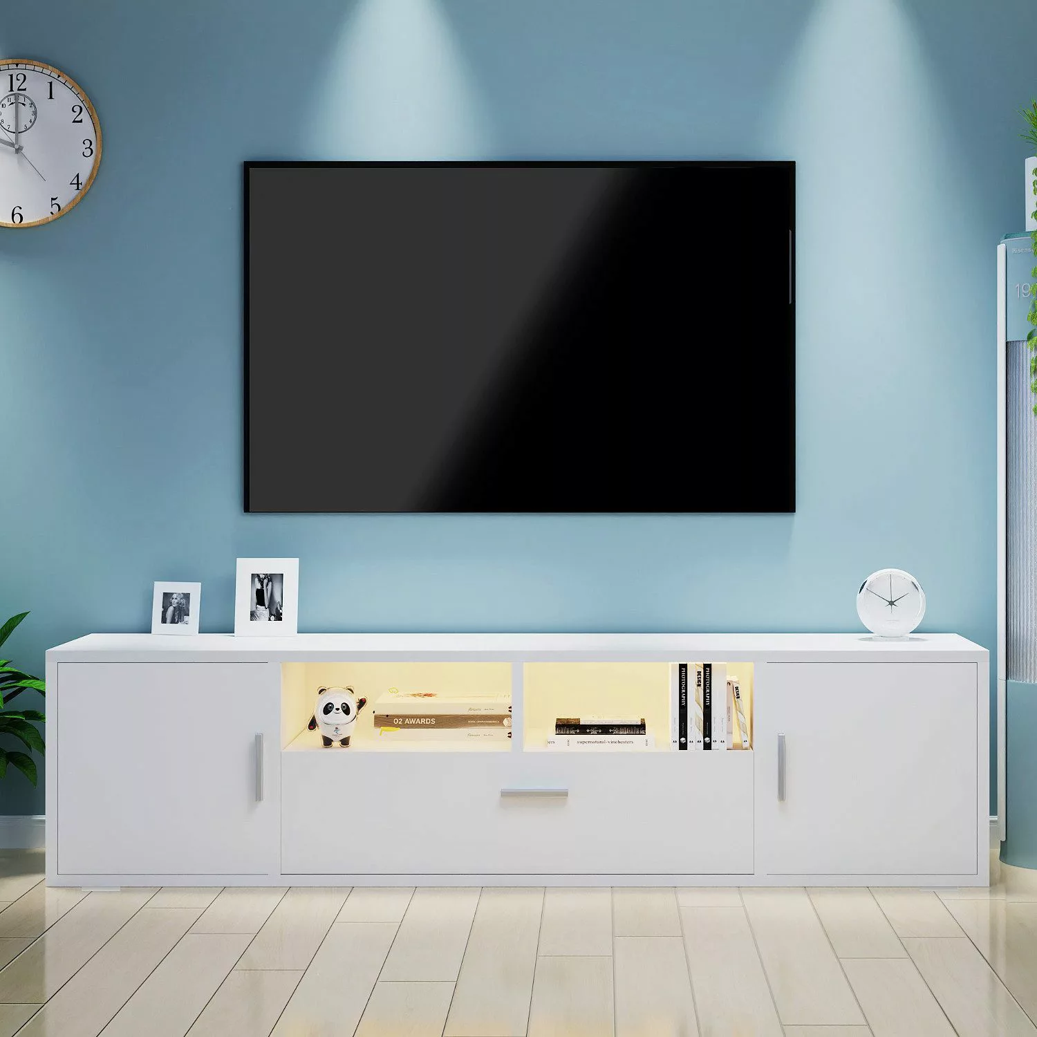 WILGOON TV-Schrank Fernsehkommode, Hochglanz TV Schrank, günstig online kaufen