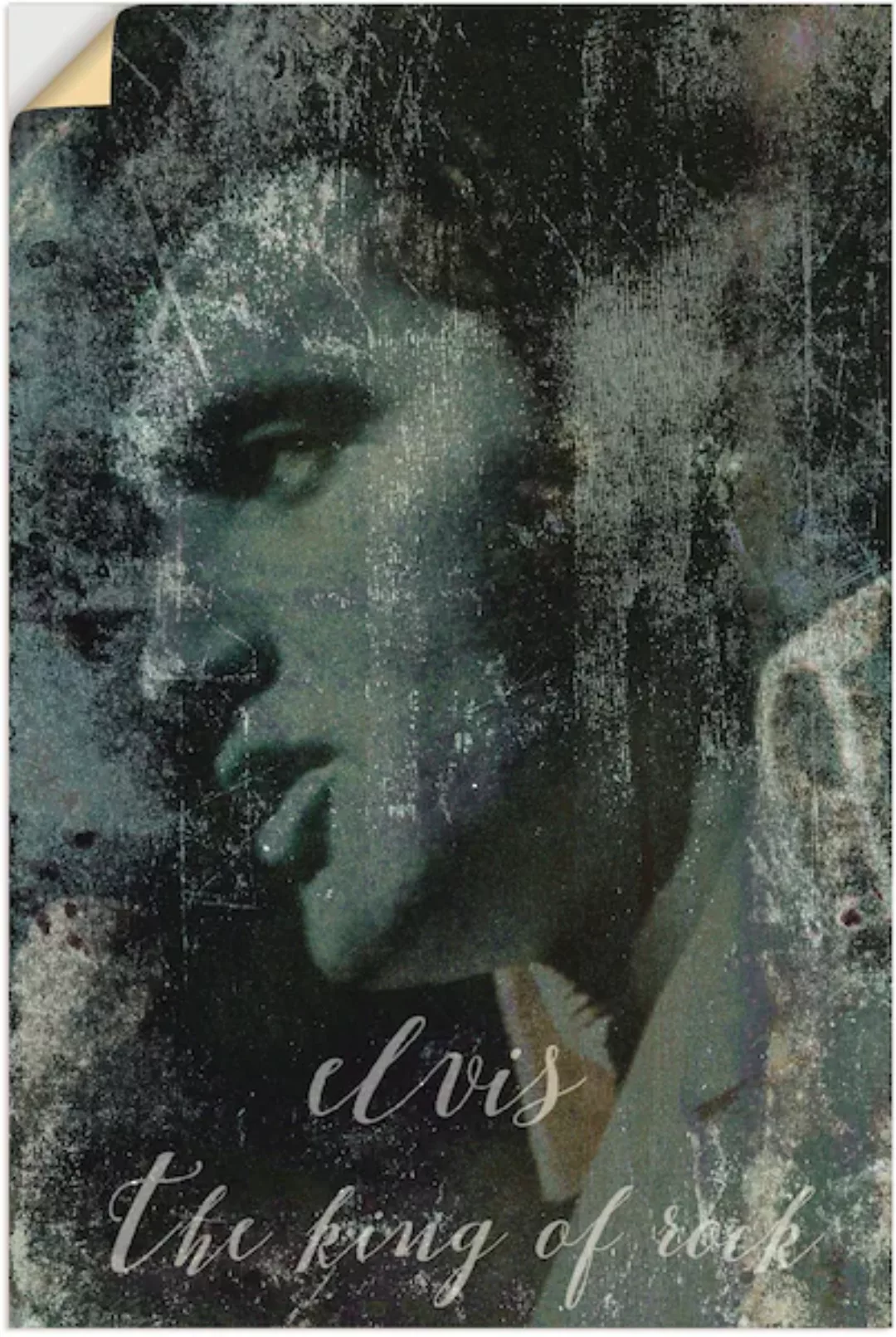 Artland Wandbild "Elvis the King", Musiker, (1 St.) günstig online kaufen