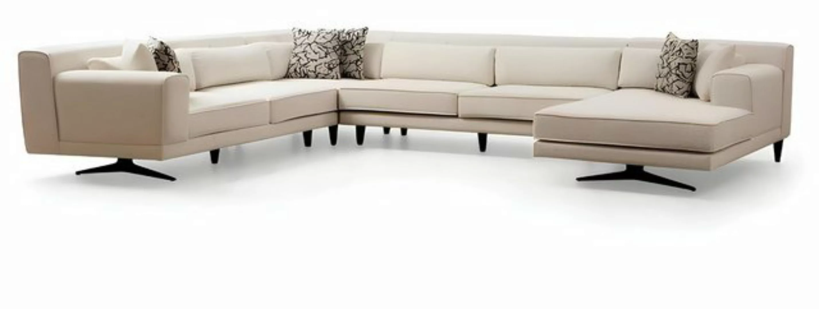 Xlmoebel Ecksofa Exklusive Weiße U-Form Wohnzimmer Sofa Designermöbel in, 1 günstig online kaufen