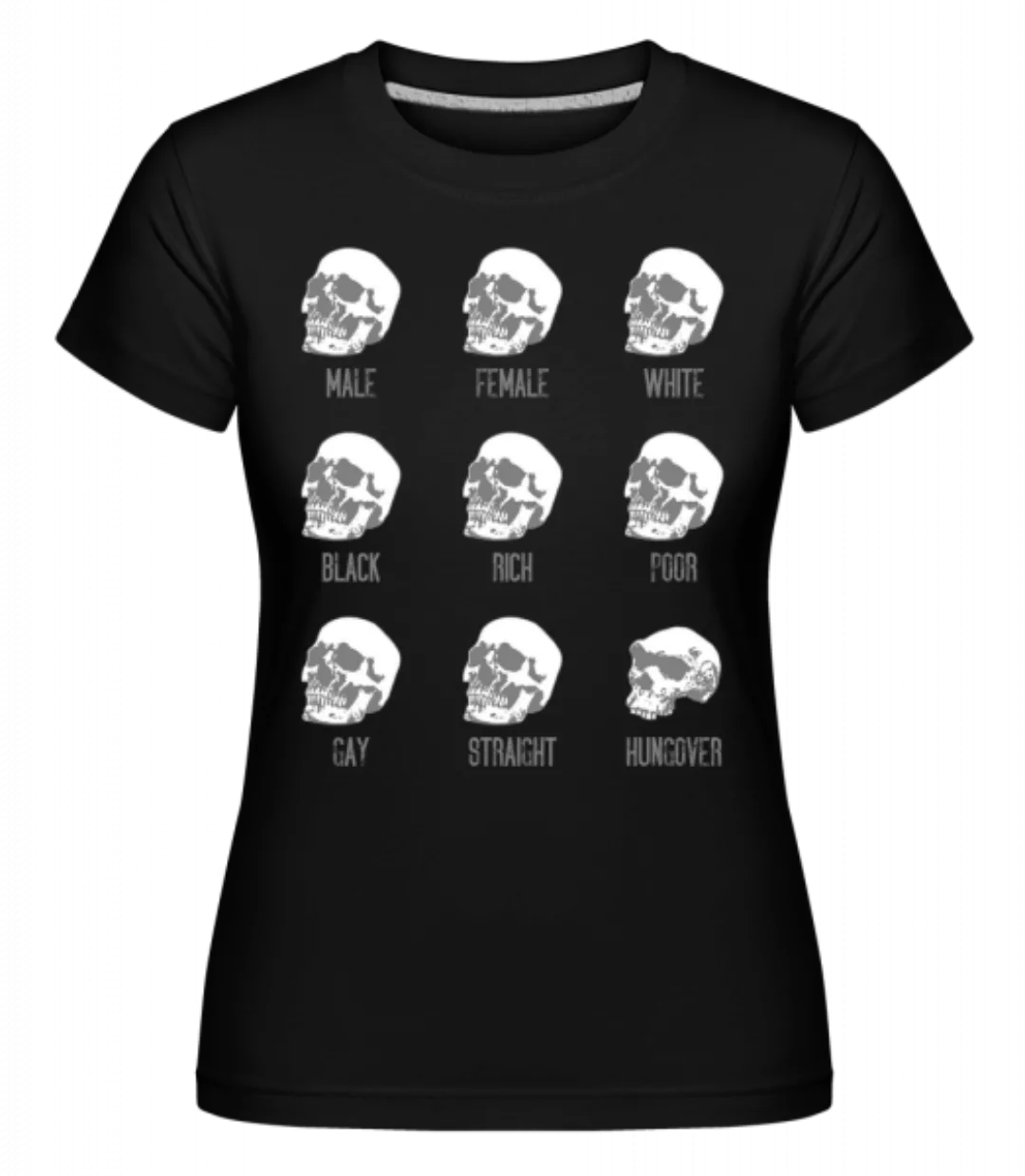 Hungover Skull · Shirtinator Frauen T-Shirt günstig online kaufen