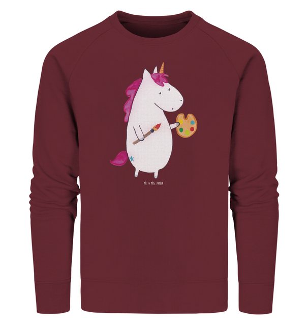 Mr. & Mrs. Panda Longpullover Größe XXL Einhorn Künstler - Burgundy - Gesch günstig online kaufen