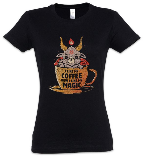 Urban Backwoods Print-Shirt Magic Coffee Damen T-Shirt Fun Geek Nerd Scienc günstig online kaufen