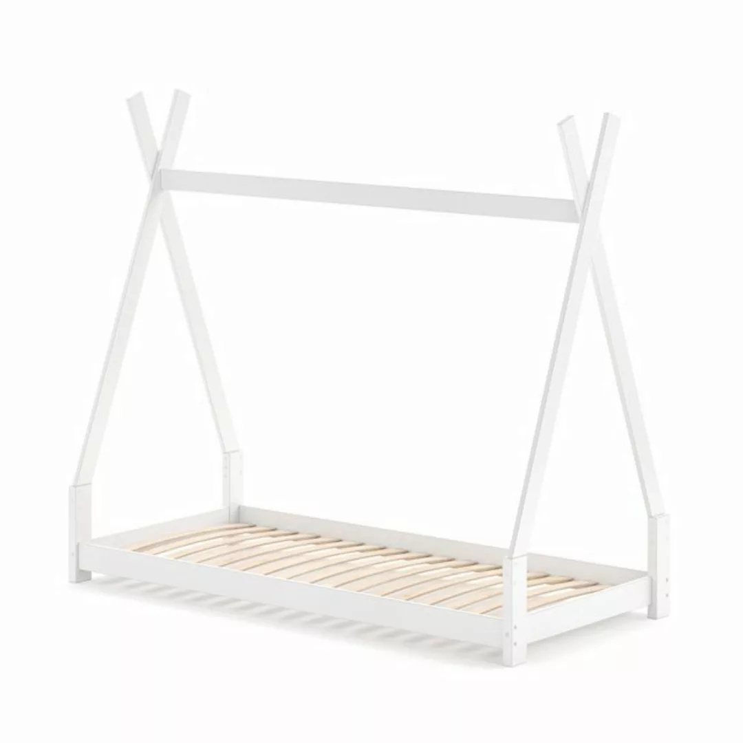 VitaliSpa® Kinderbett Tipi, Weiß, 90x200 cm Hoch günstig online kaufen