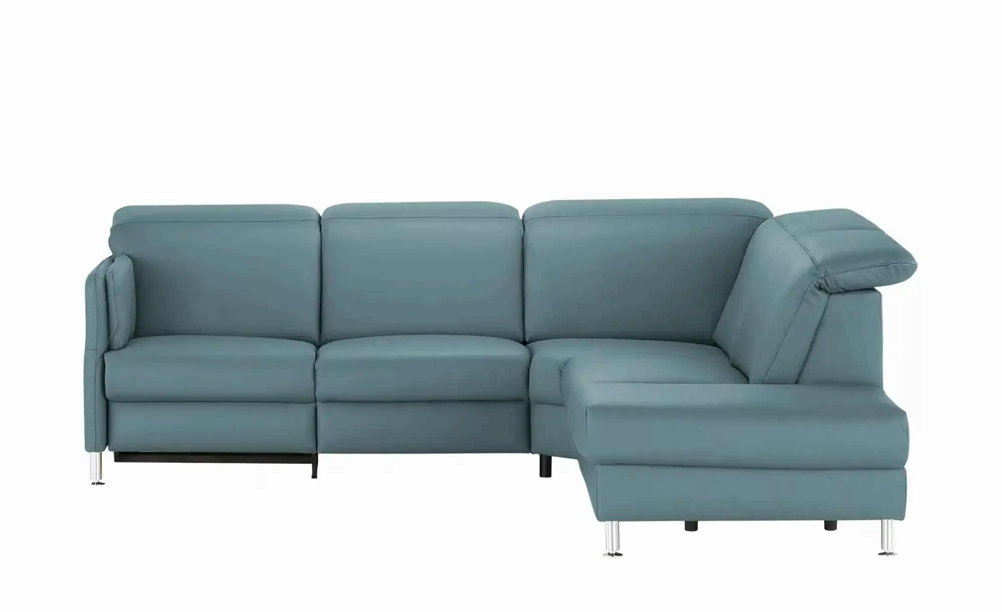 meinSofa Leder-Ecksofa  Leon ¦ blau ¦ Maße (cm): B: 259 H: 83 T: 236.0 Pols günstig online kaufen