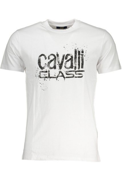 Cavalli Class T-Shirt Stilvolles kurzärmeliges Herren T-Shirt in Weiß günstig online kaufen