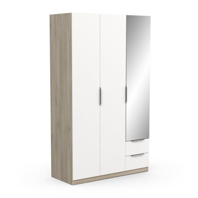 freiraum Drehtürenschrank GHOST in Matt weiß - 119,4x203x51,1cm (BxHxT) günstig online kaufen