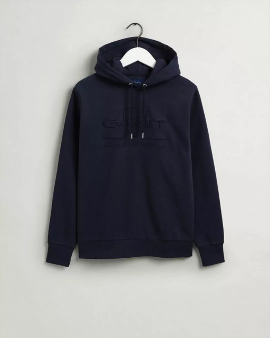 Gant Kapuzensweatshirt TONAL ARCHIVE SHIELD mit Bündchen an Ärmel und Saum günstig online kaufen