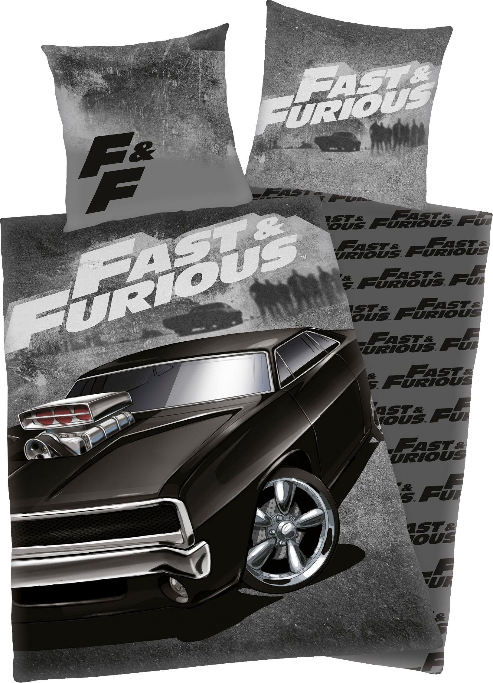 Jugendbettwäsche Fast & Furious, Renforcé, 2 günstig online kaufen