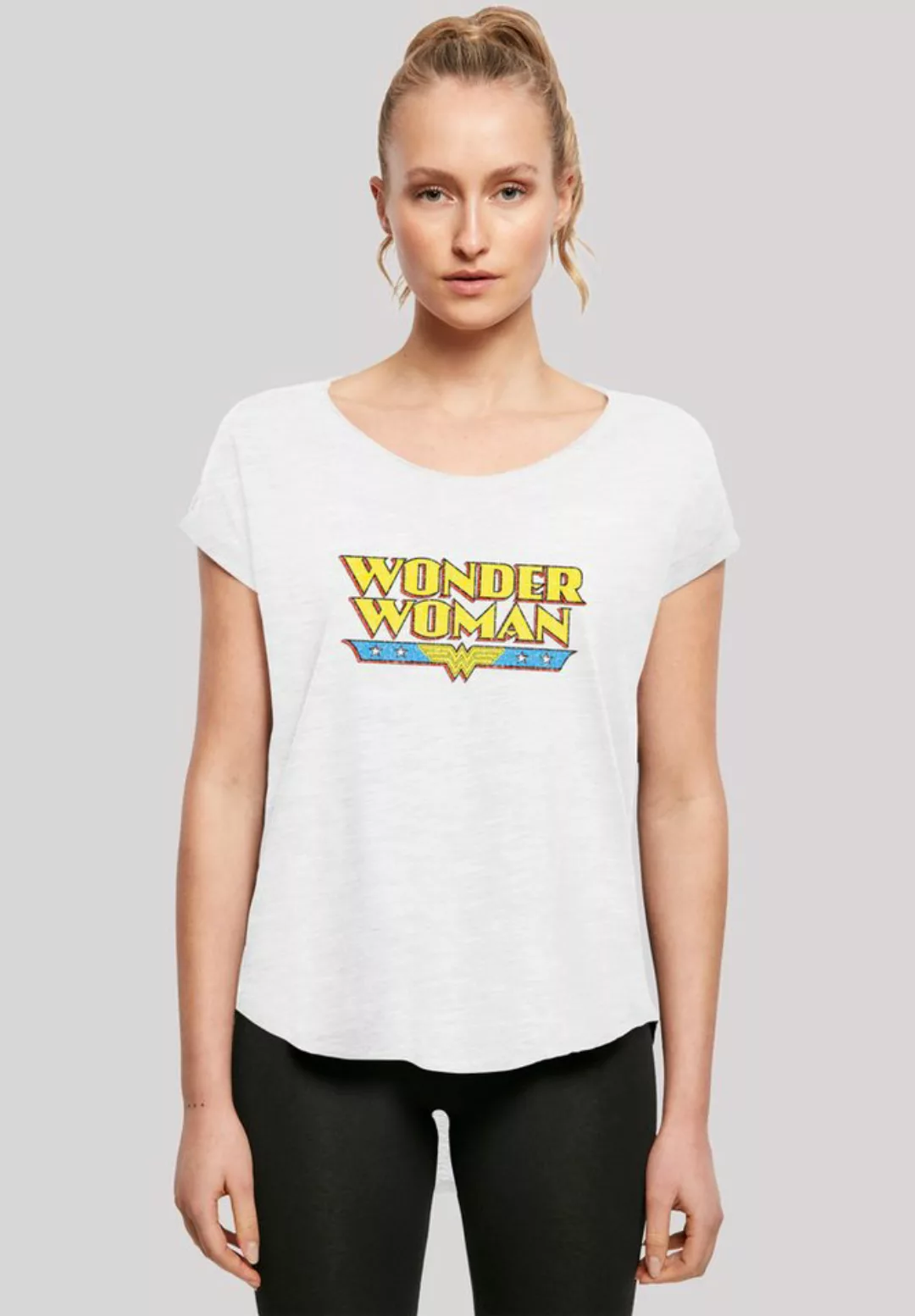 F4NT4STIC T-Shirt DC Comics Superhelden Wonder Woman Crackle Logo Print günstig online kaufen