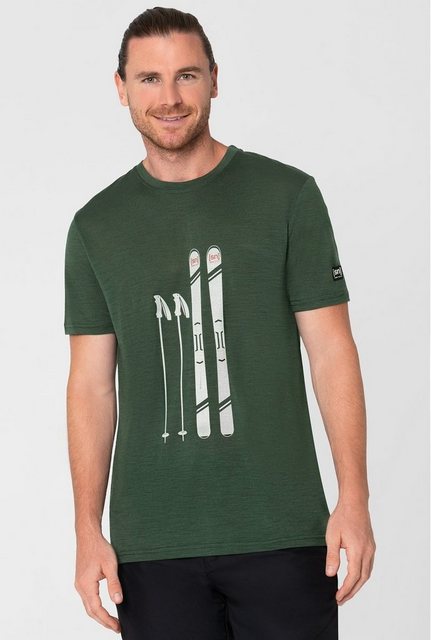 SUPER.NATURAL Print-Shirt Merino T-Shirt M SKIING GEAR TEE feinster Merino- günstig online kaufen